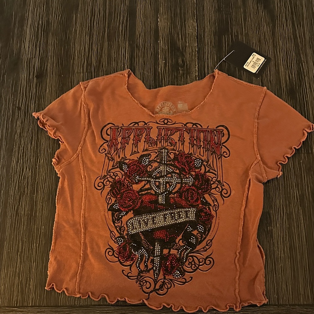 Affliction Rust Tee